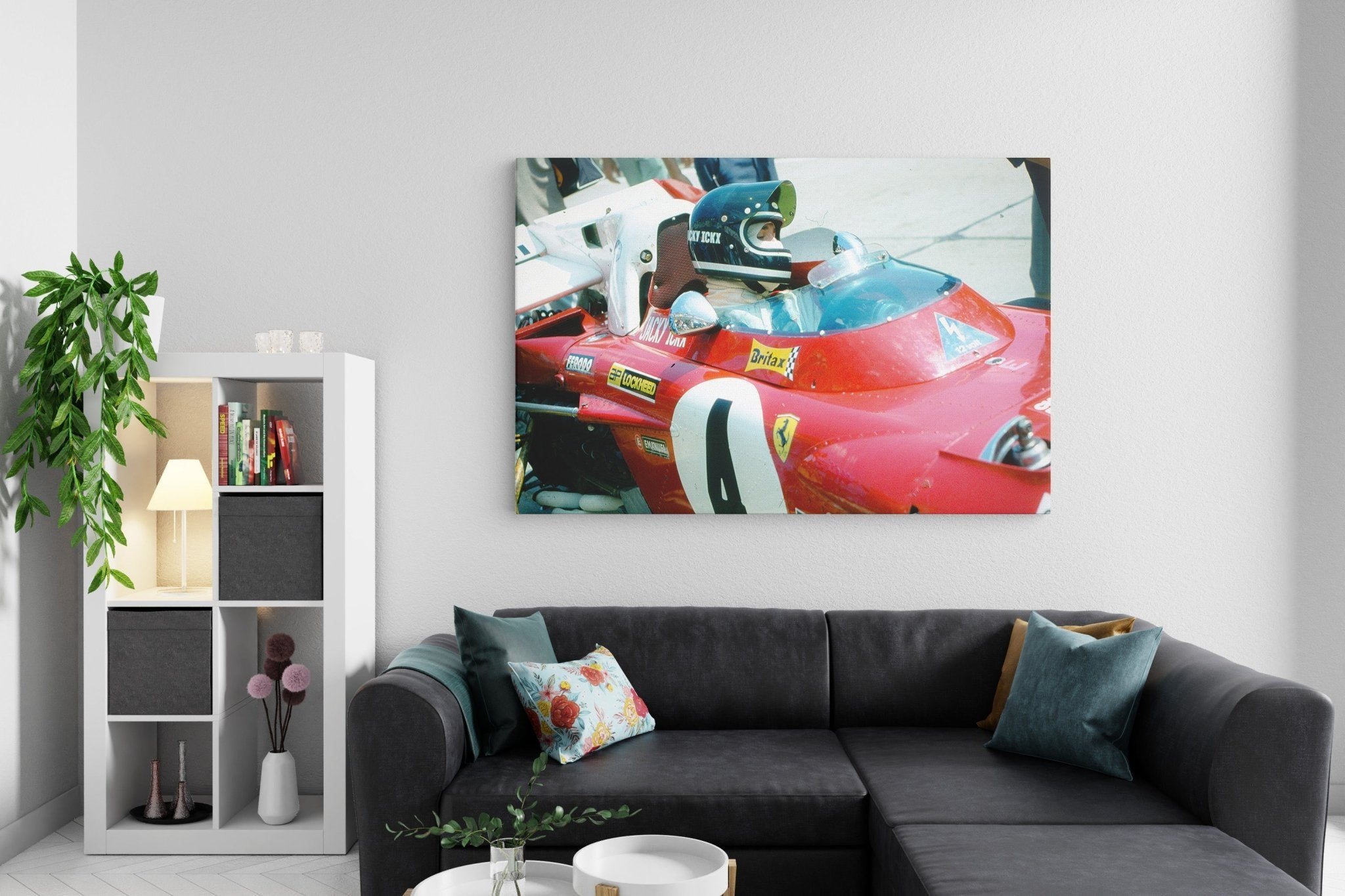 Jacky Ickx at Nürburgring II - canvas - Transit Art