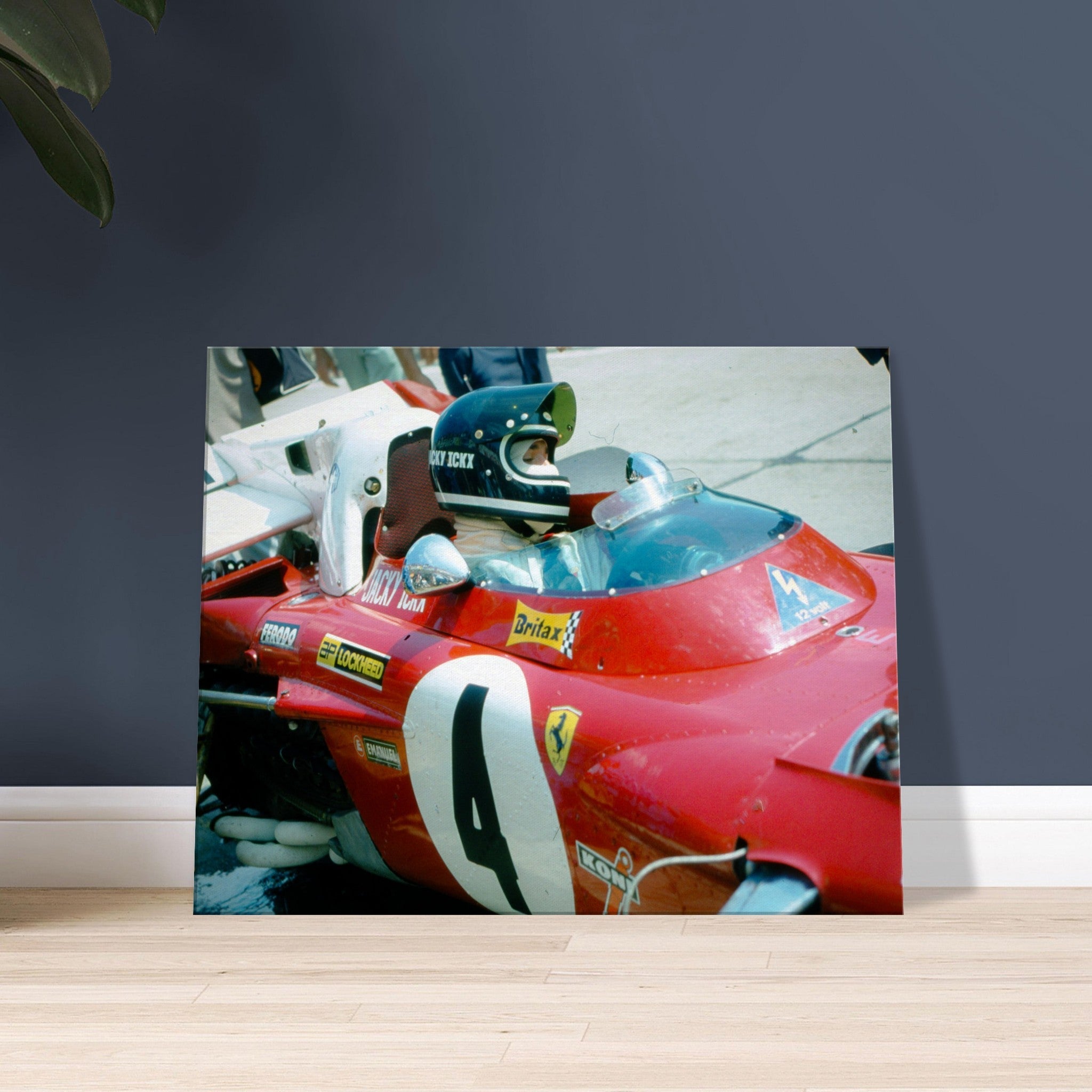 Jacky Ickx at Nürburgring II - canvas - Transit Art