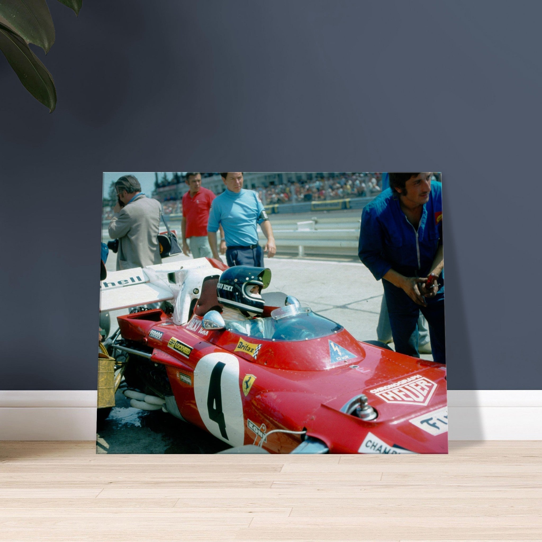 Jacky Ickx at Nürburgring III - canvas - Transit Art