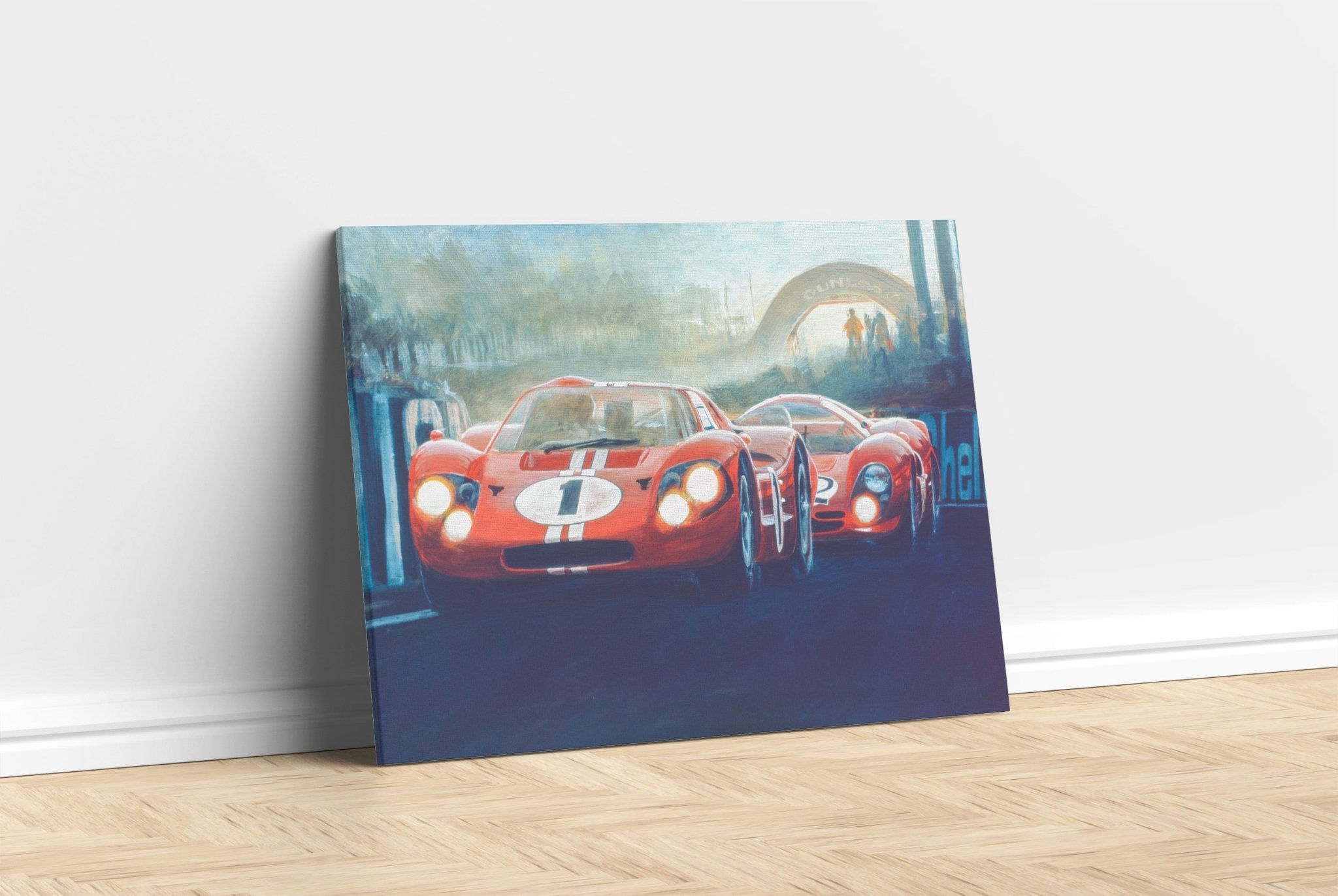 LeMans dawn duel - canvas - Transit Art