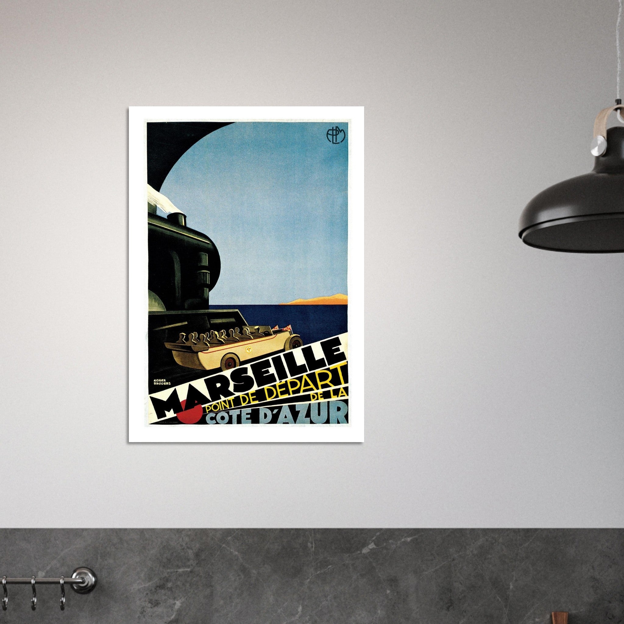 Marseille "Point de Départ de la Côte d'Azur" Vintage Poster - Transit Art