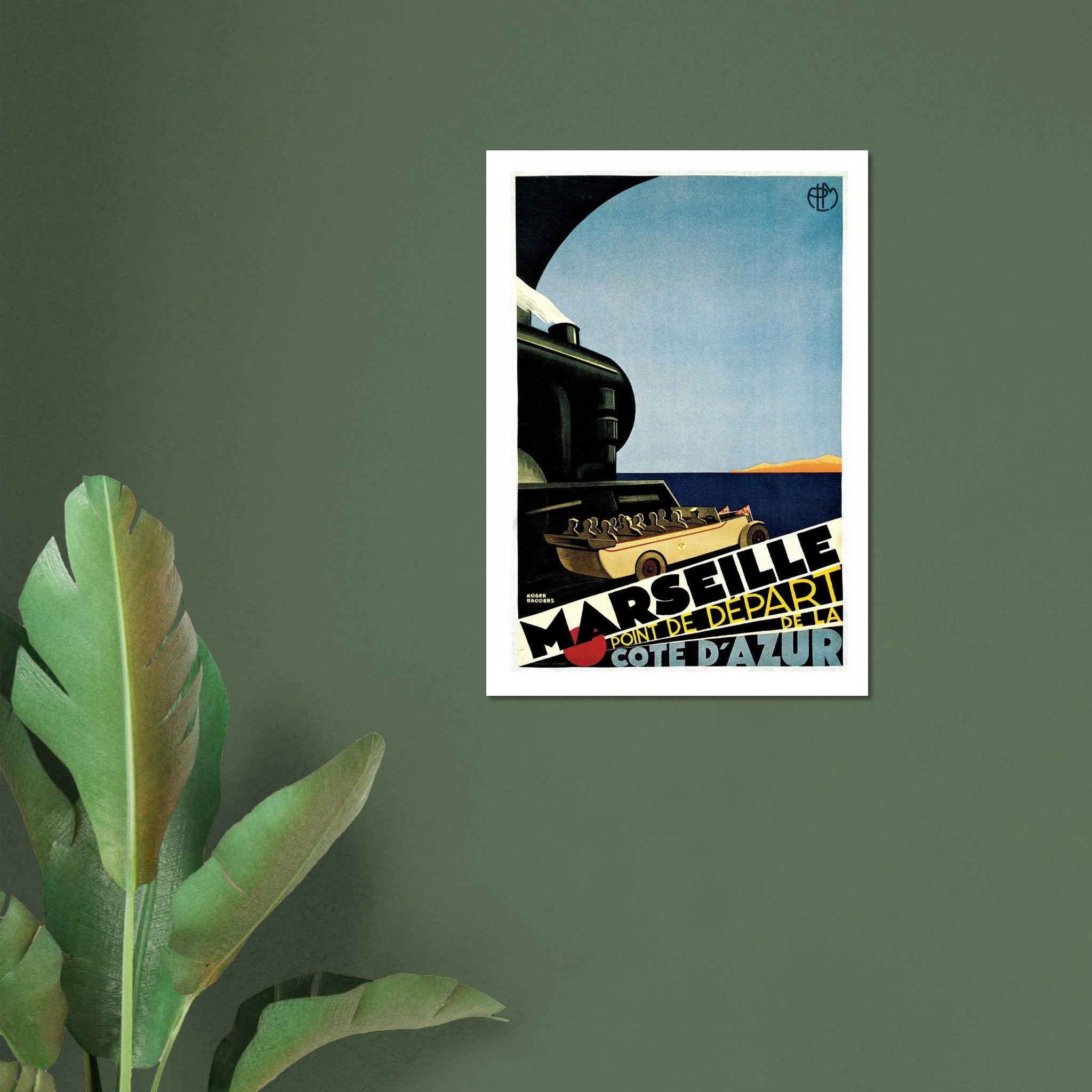 Marseille "Point de Départ de la Côte d'Azur" Vintage Poster - Transit Art