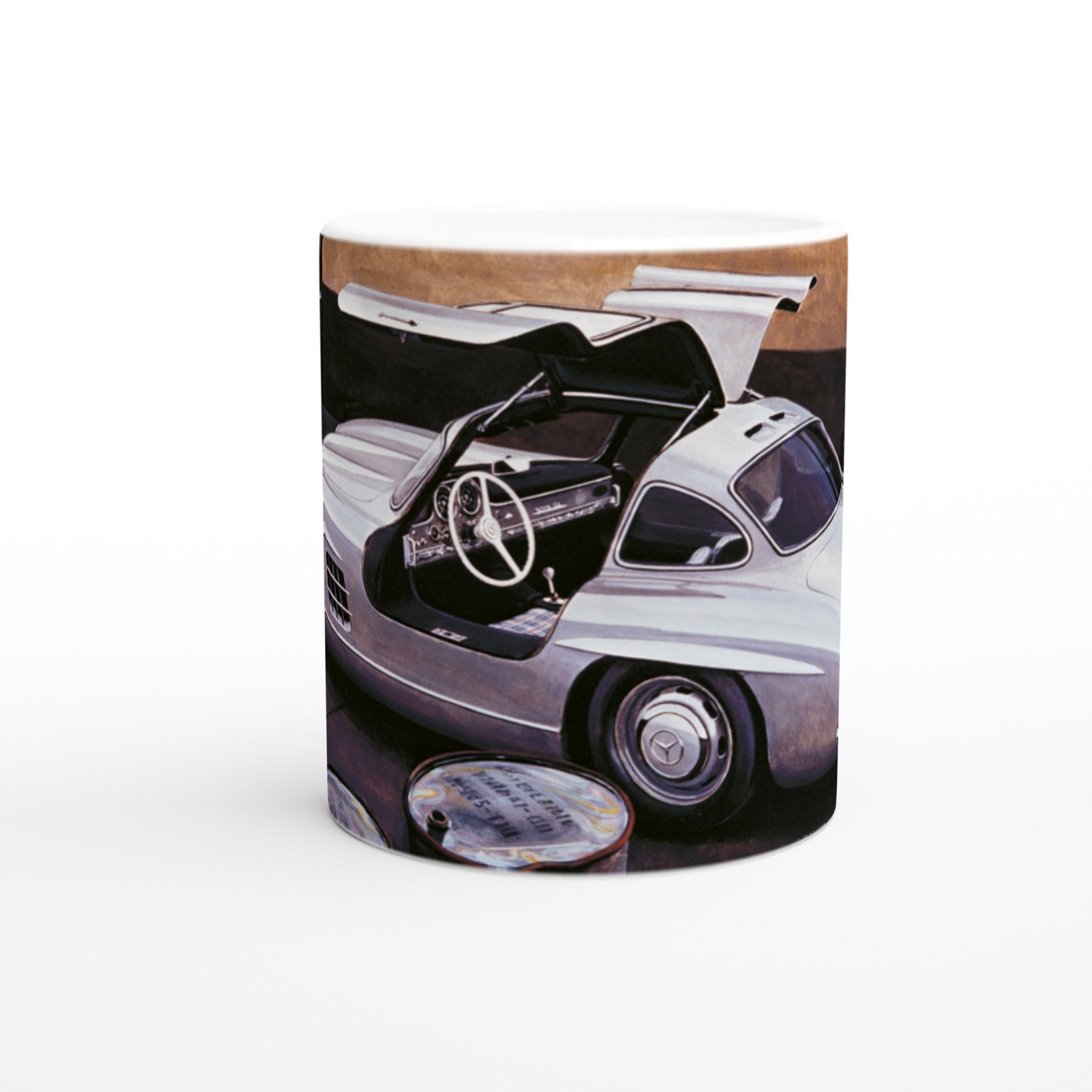 Mercedes 300 SL at Workshop - Mug - Transit Art