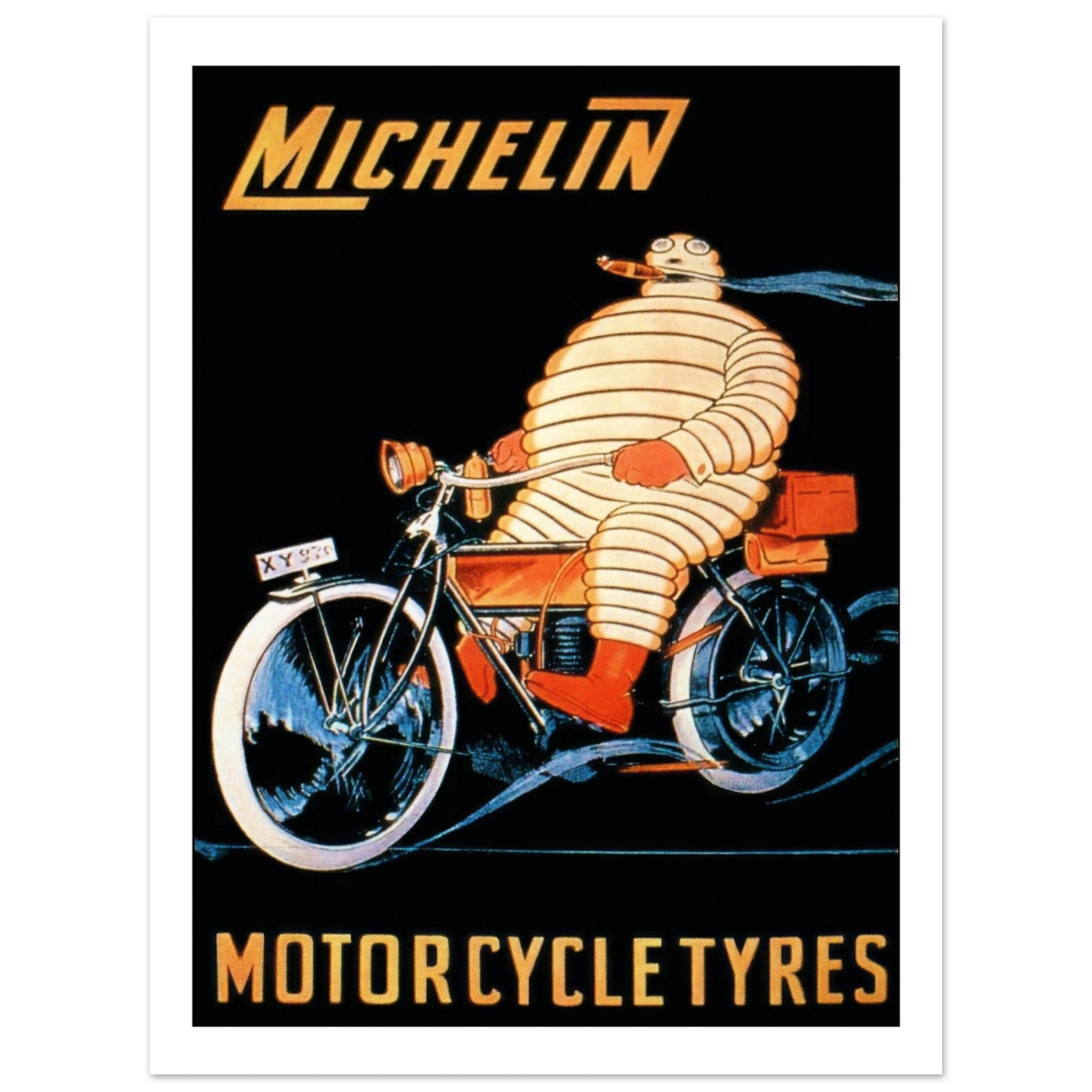 Michelin Bibendum Vintage V Poster - Stylish Home Décor