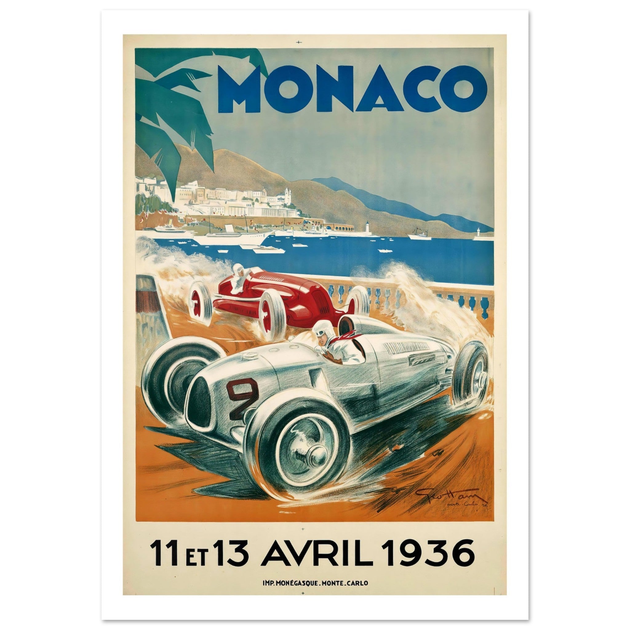Monaco Grand Prix 1936 - Transit Art