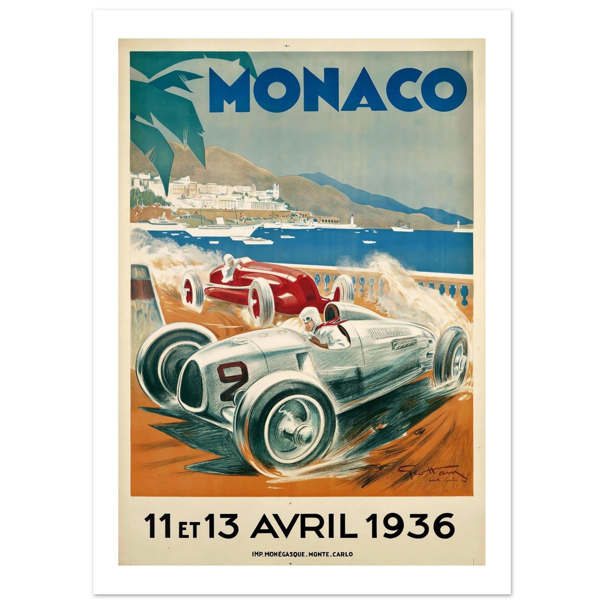Monaco Grand Prix 1936 - Transit Art