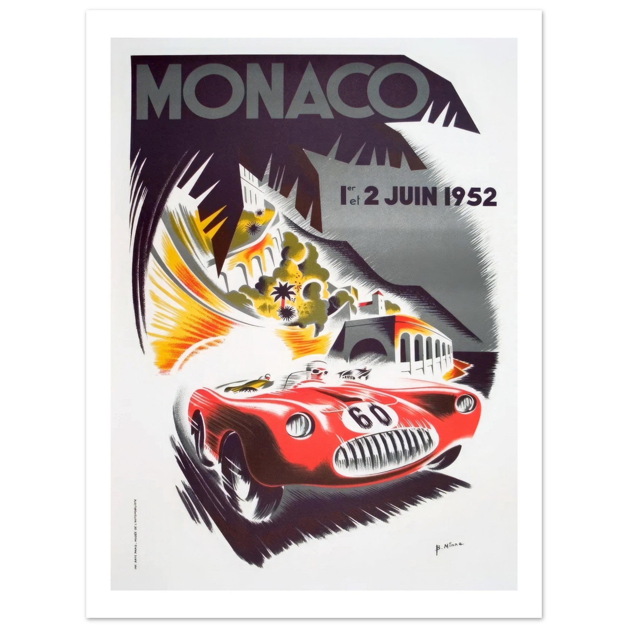 Monaco Grand Prix 1952 - Transit Art