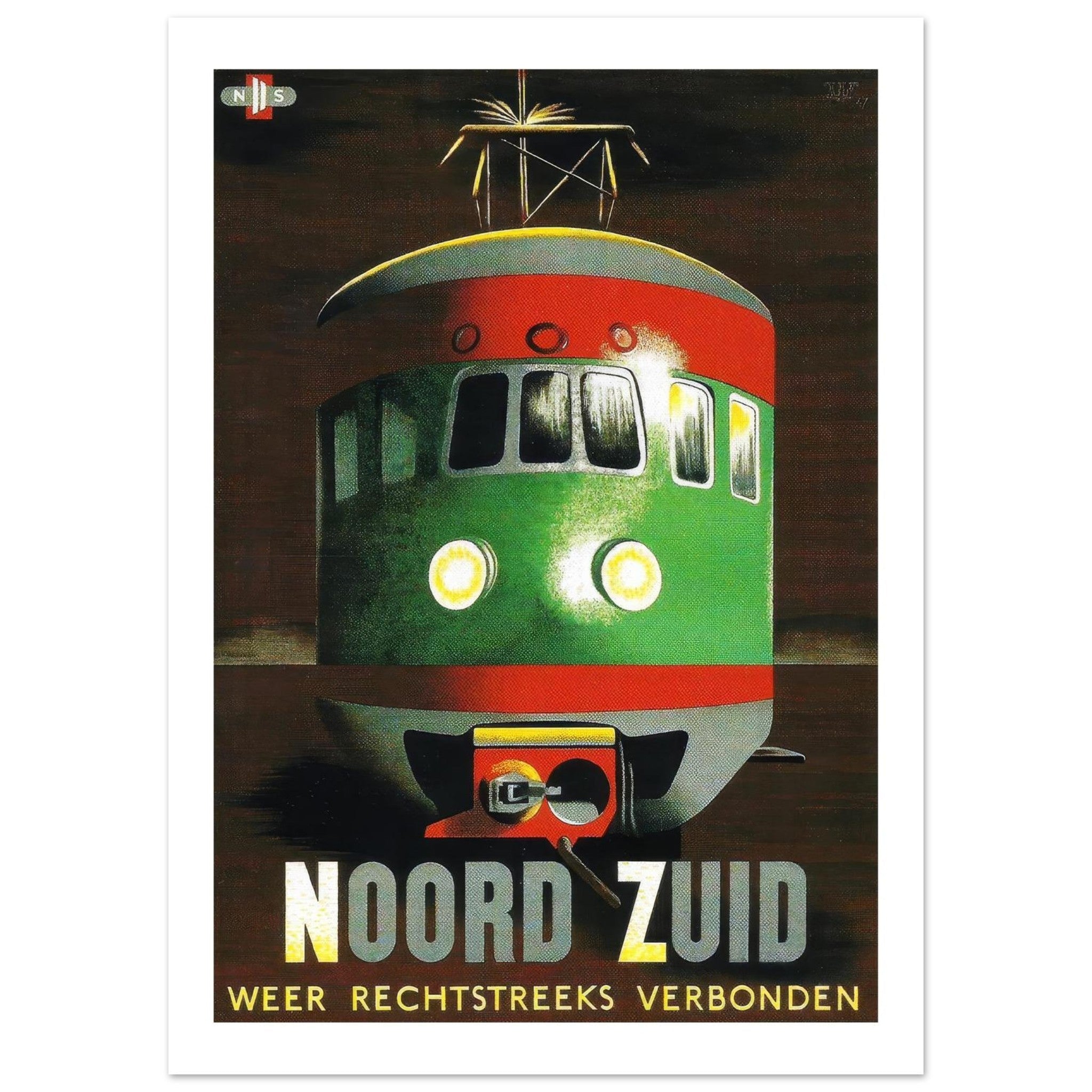 Noord Zuid Poster - Transit Art