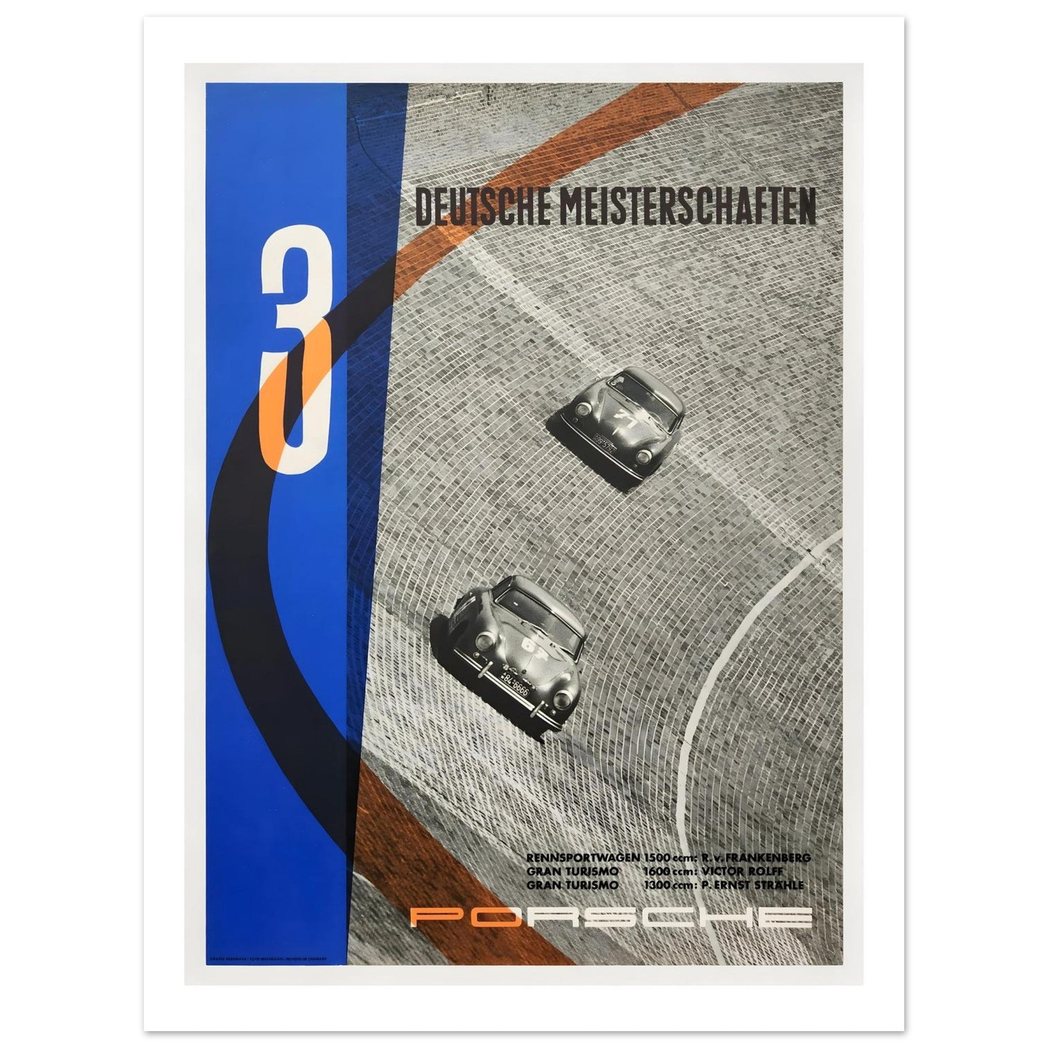 Porsche Deutsche Meisterschaften 30 Championships Poster - Transit Art