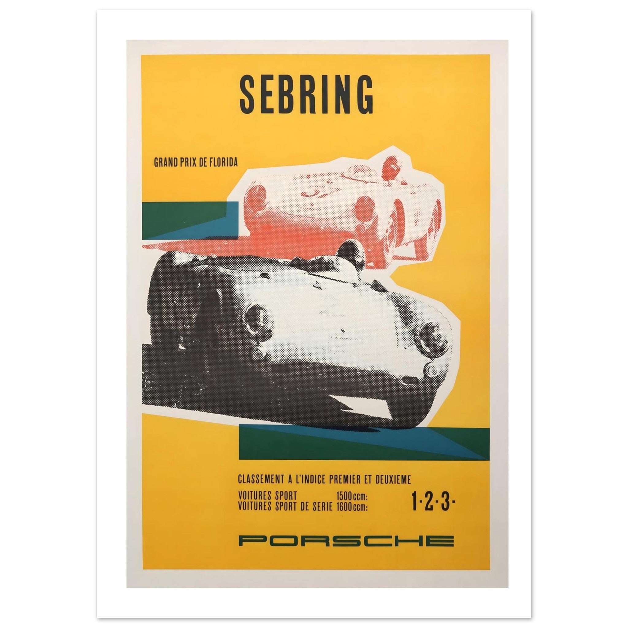 Porsche Sebring Grand Prix de Florida Poster - Transit Art