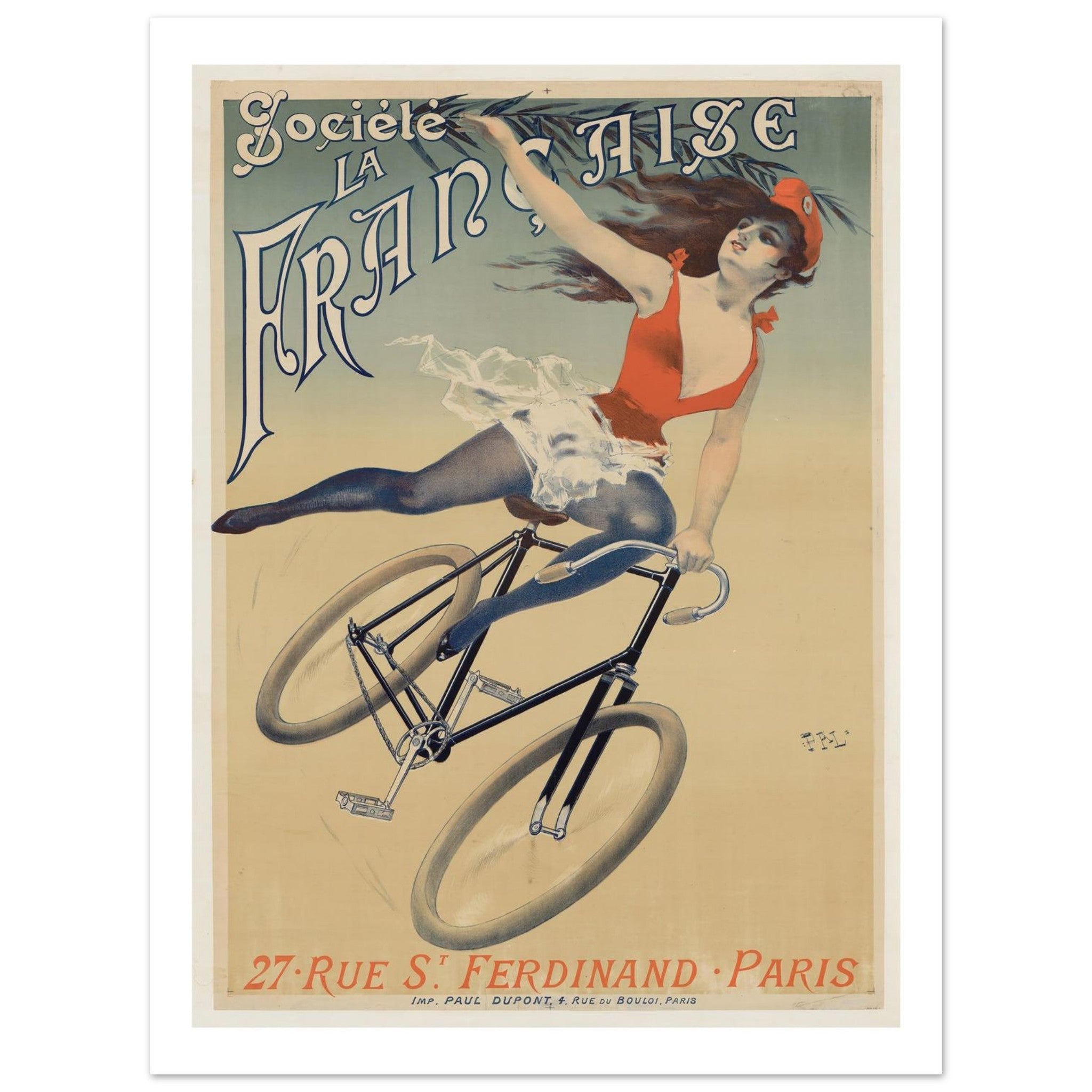 Société La Française Bicycle Poster - Transit Art