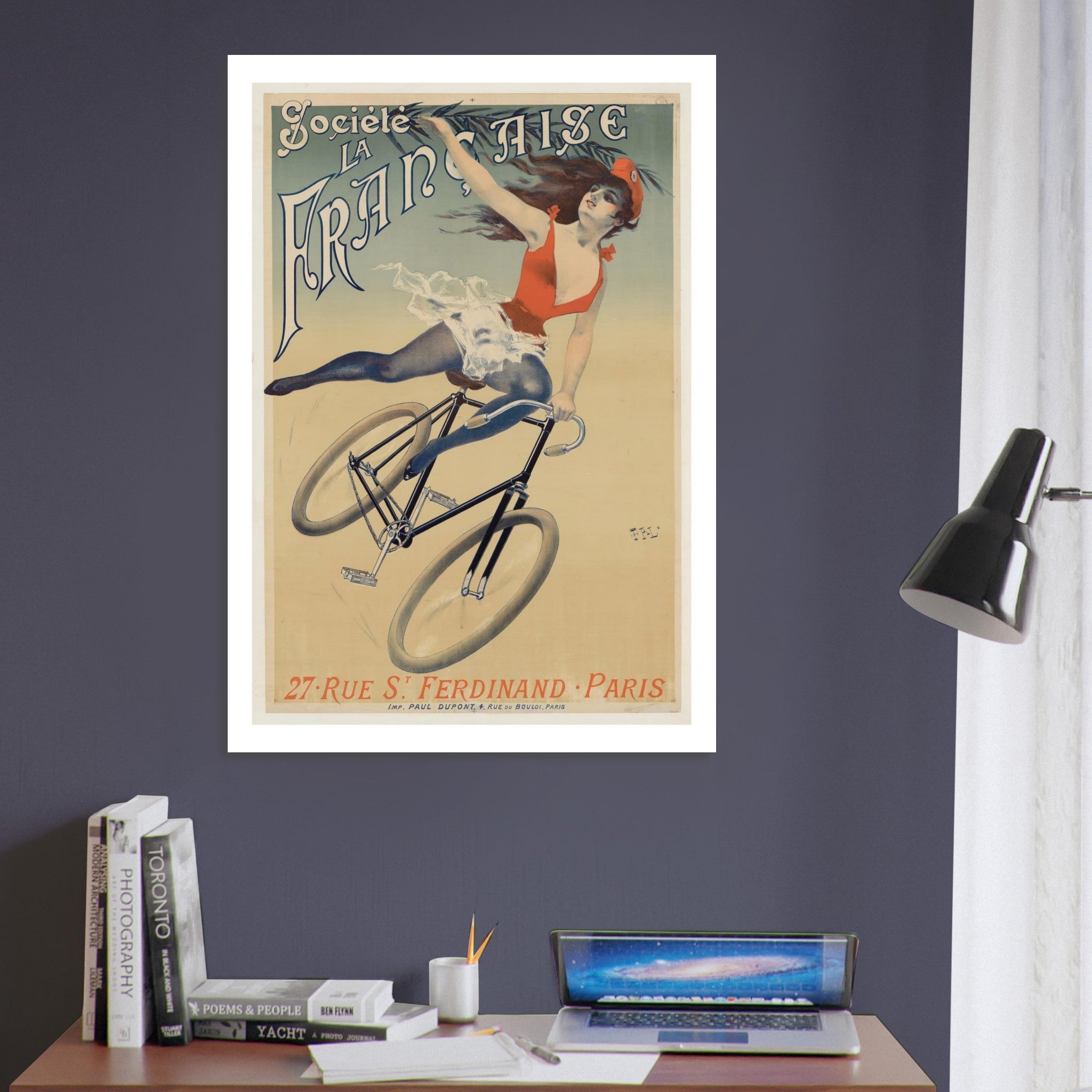 Société La Française Bicycle Poster - Transit Art