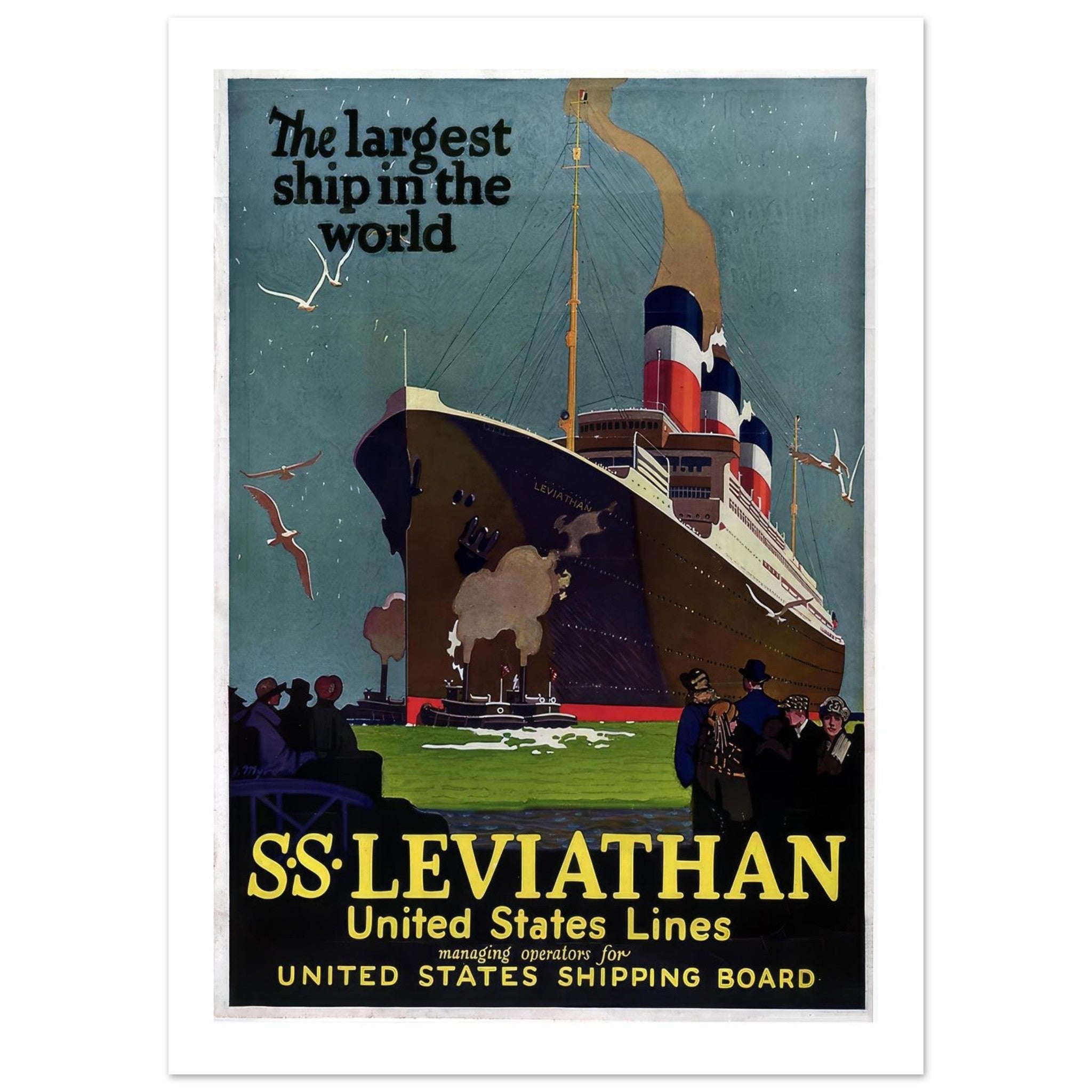 SS Leviathan - Largest Ship in the World - Transit Art
