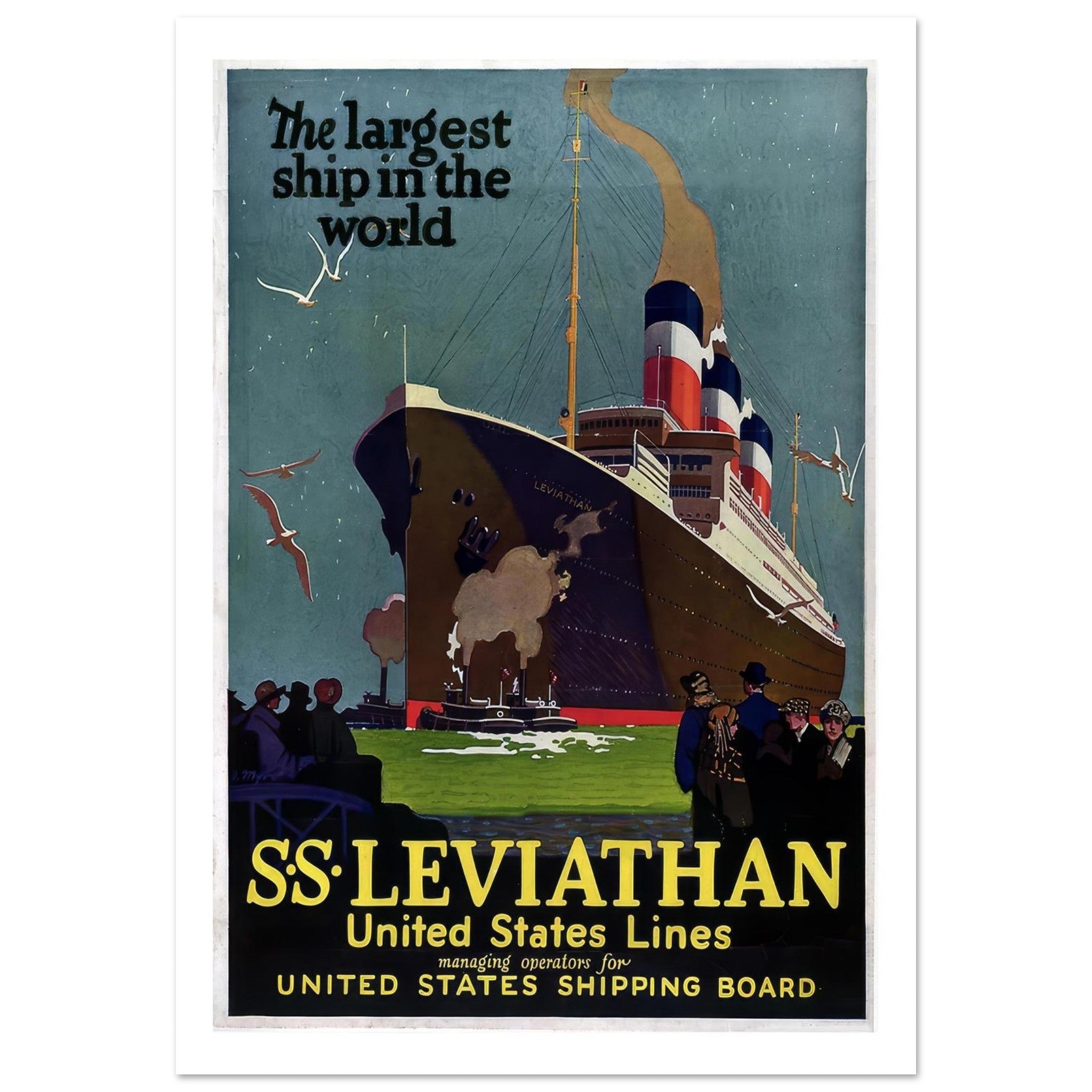 SS Leviathan - Largest Ship in the World - Transit Art