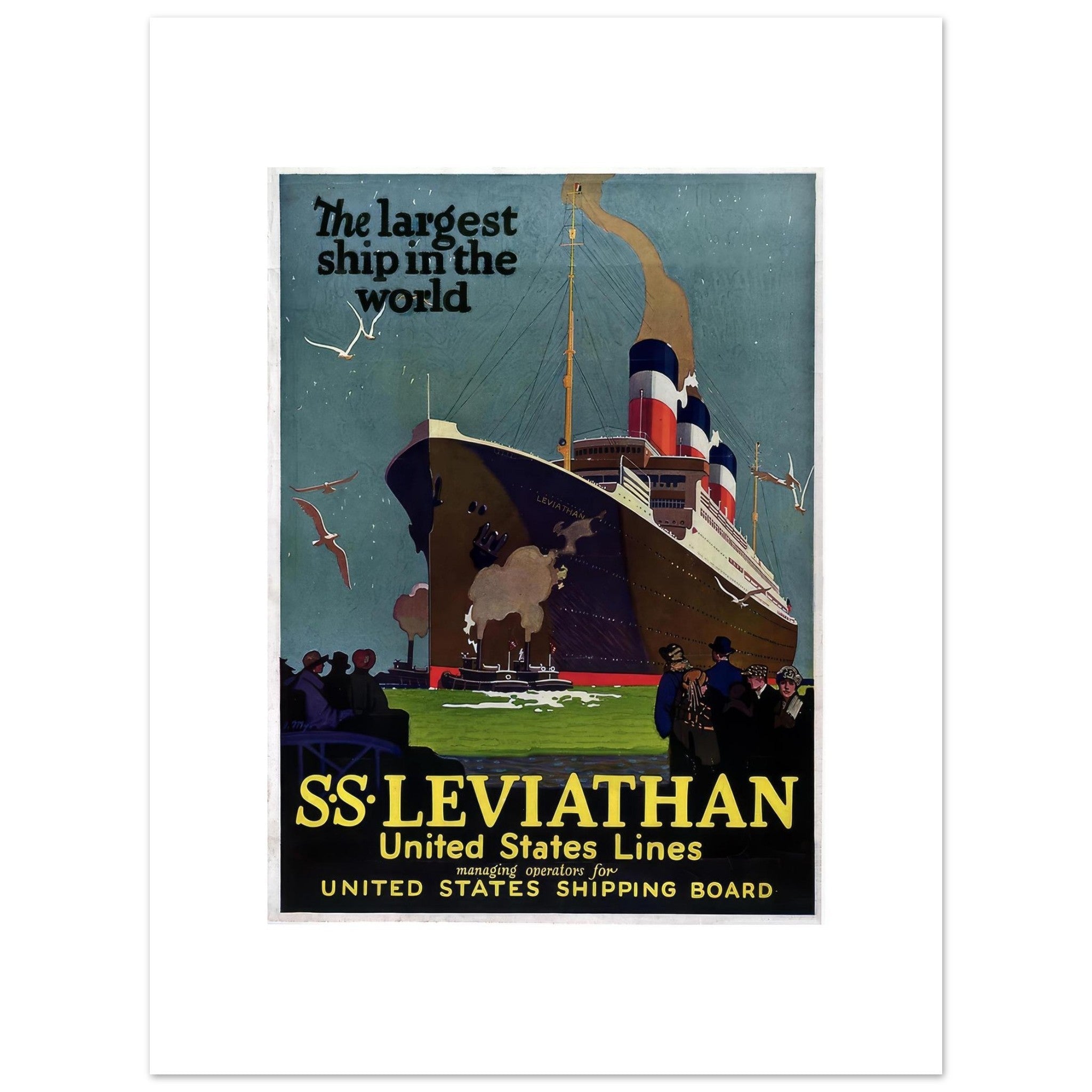 SS Leviathan - Largest Ship in the World - Transit Art