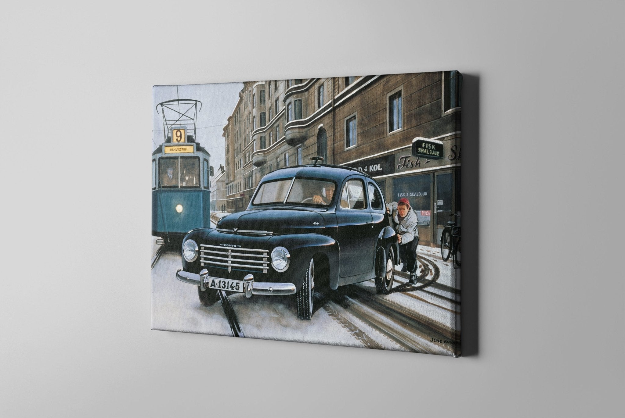 Stockholm Winter - canvas - Transit Art