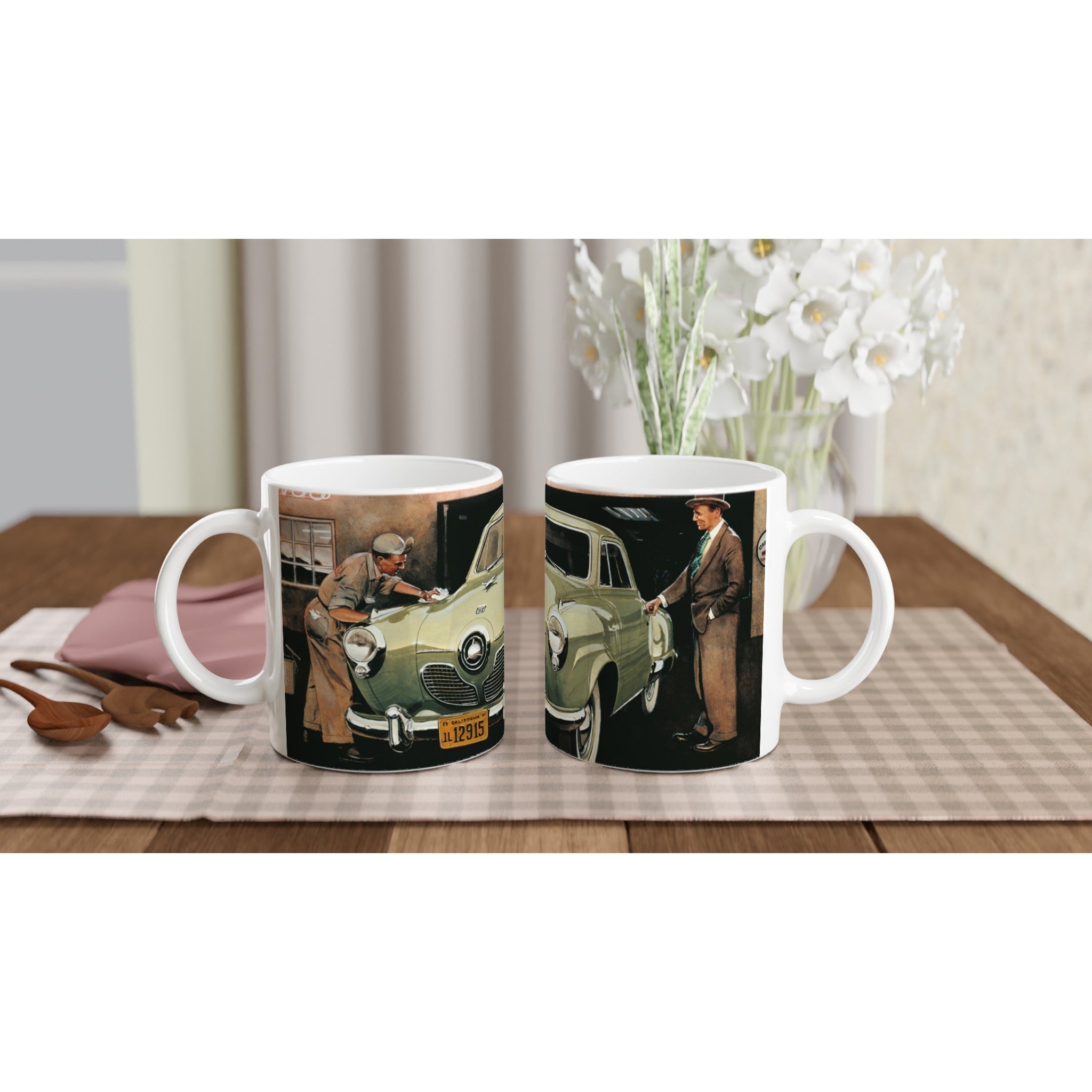 Studebaker at Whalley Avenue - Mug - Transit Art