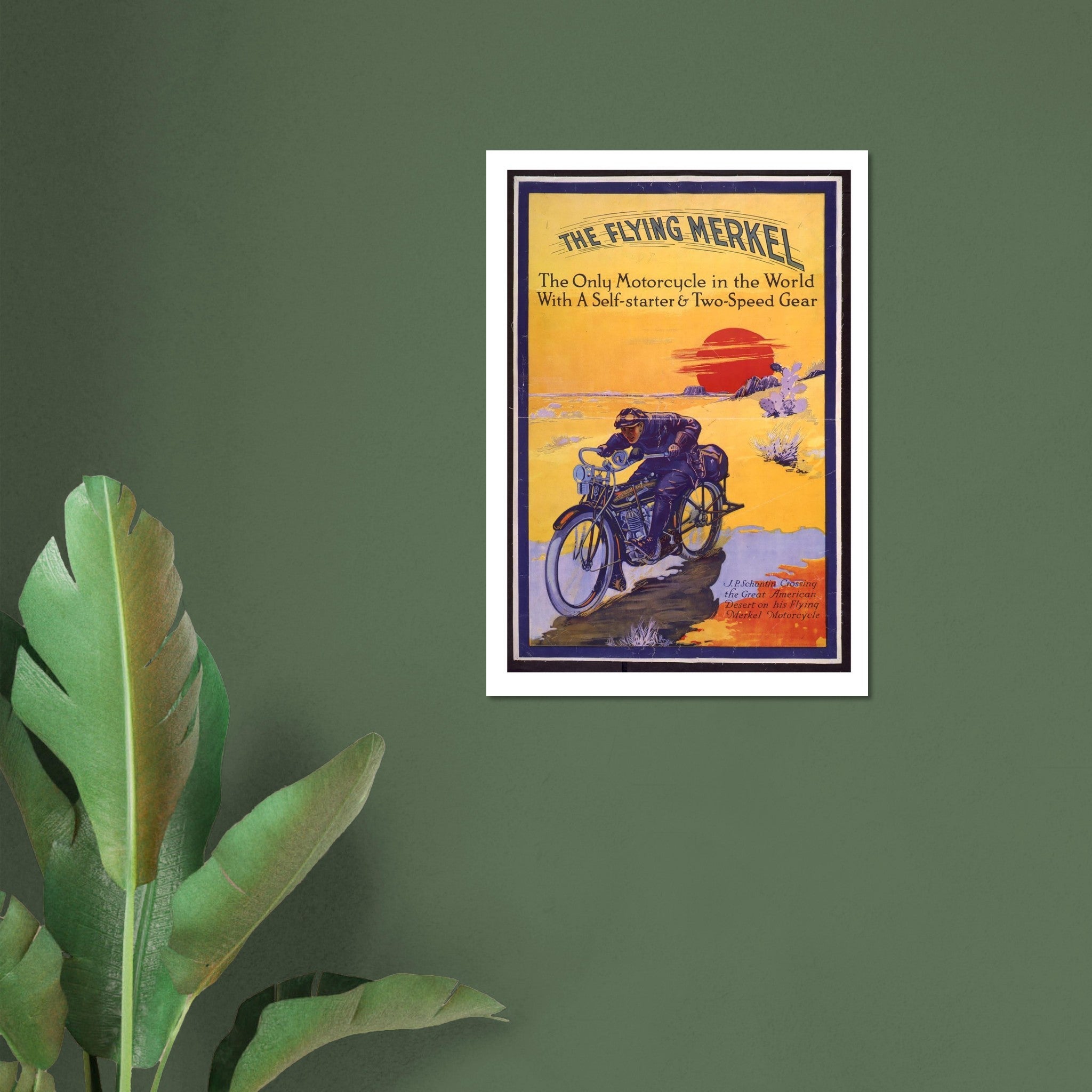 The Flying Merkel – The Only Motorcycle with a Self - Starter - Transit Art