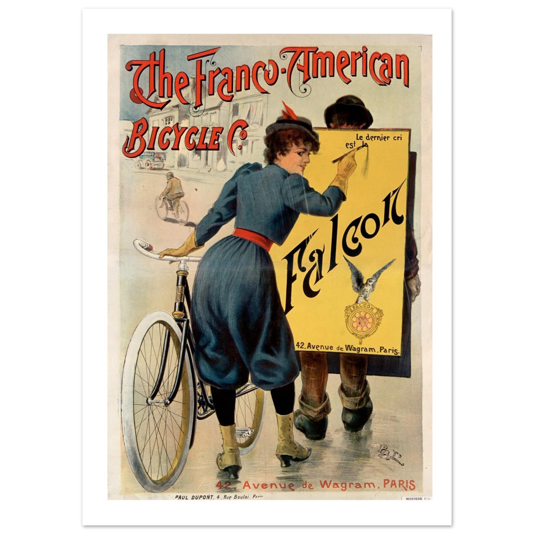 The Franco - American Bicycle Co. Poster - Transit Art