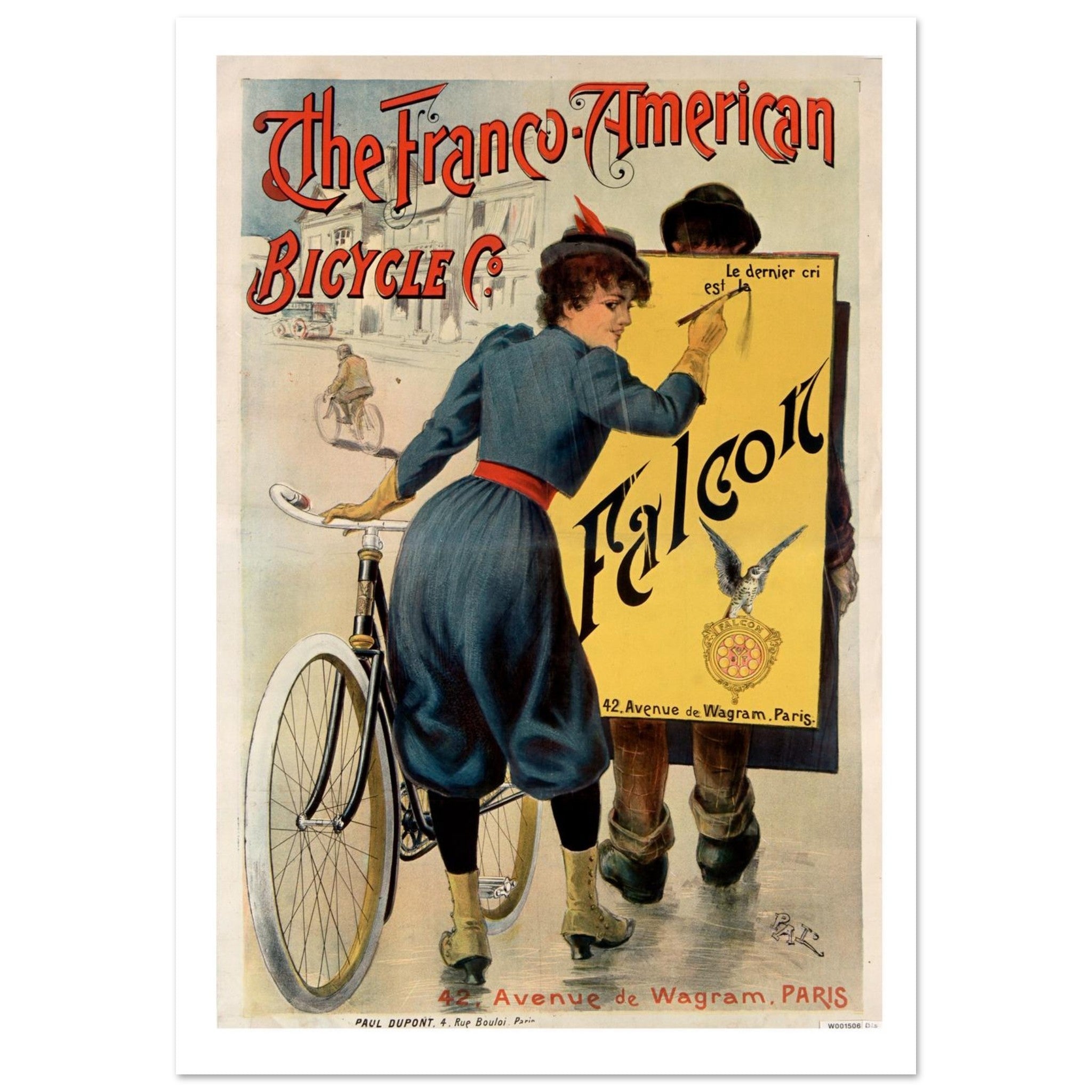 The Franco - American Bicycle Co. Poster - Transit Art