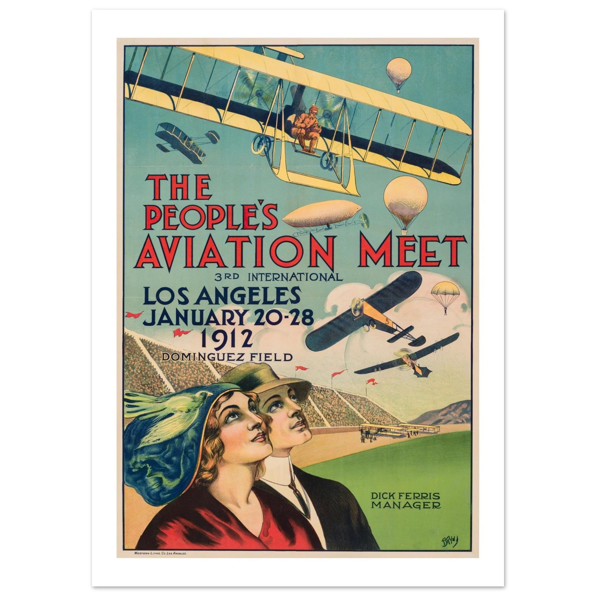 The People’s Aviation Meet - 1912 Los Angeles - Transit Art