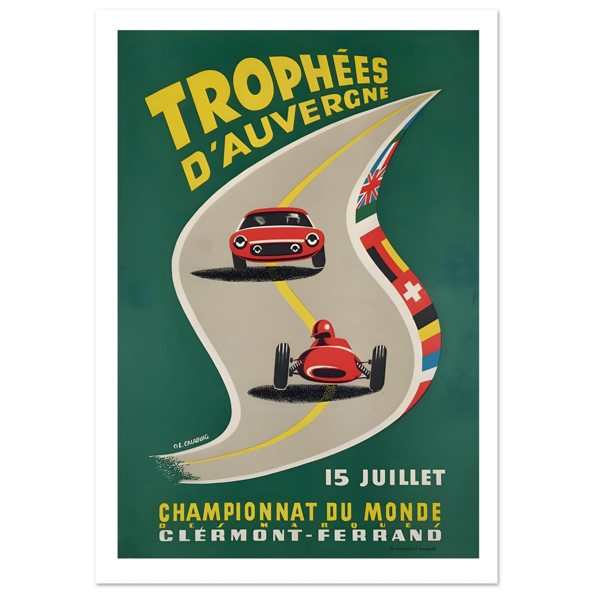 Trophées d’Auvergne Clermont - Ferrand Racing Poster - Transit Art