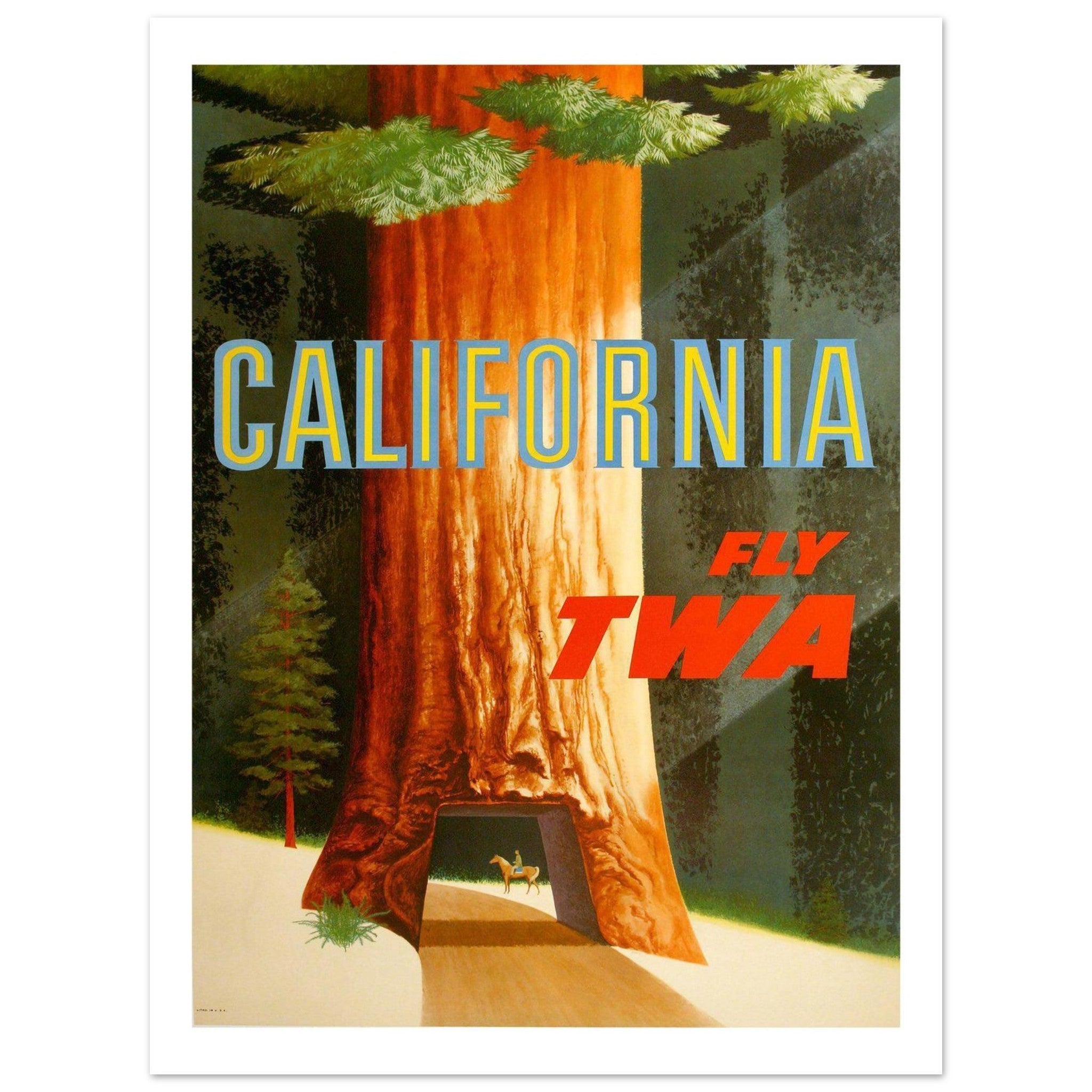 TWA California Poster - Transit Art