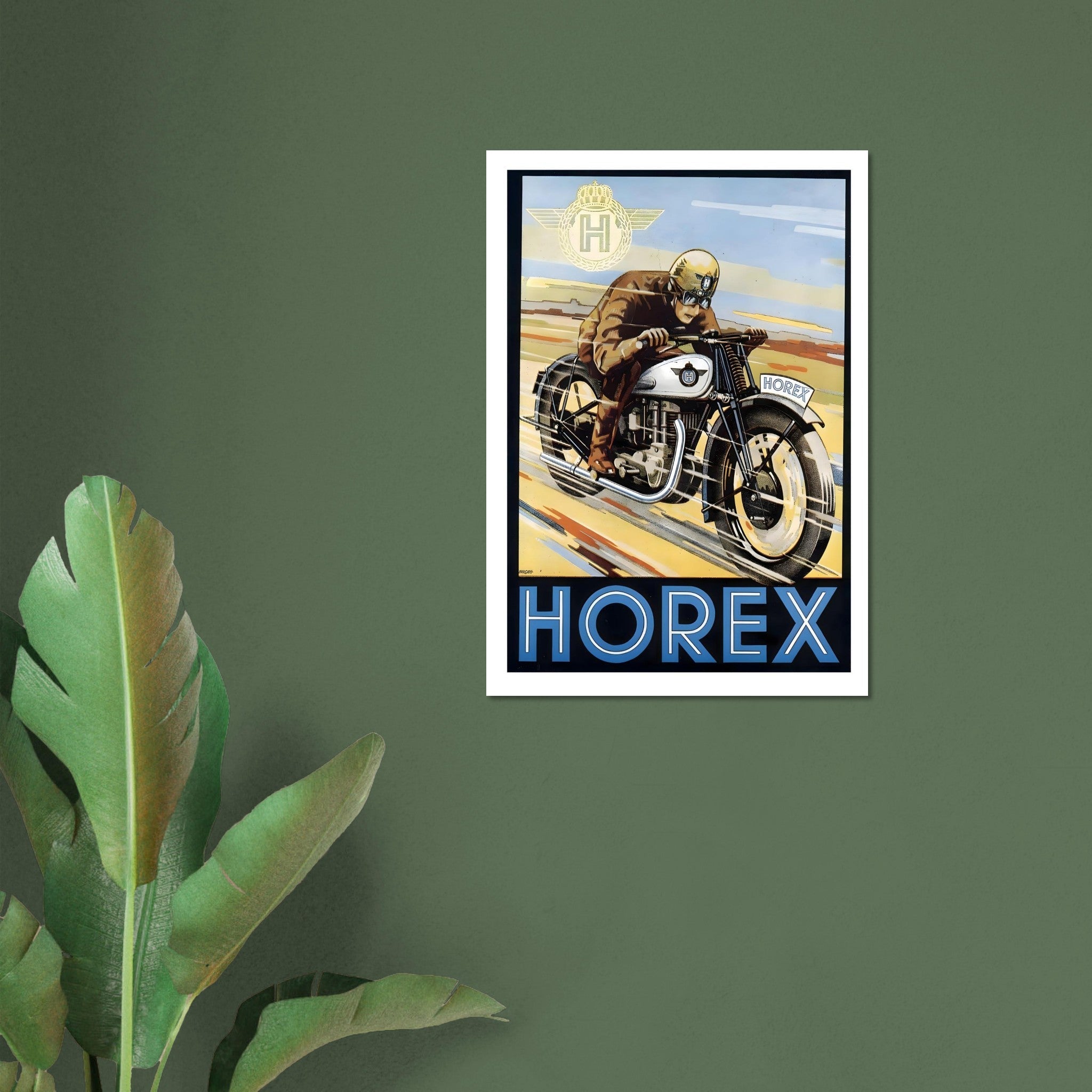 Vintage Horex Motorcycle Advertisement Poster - Transit Art
