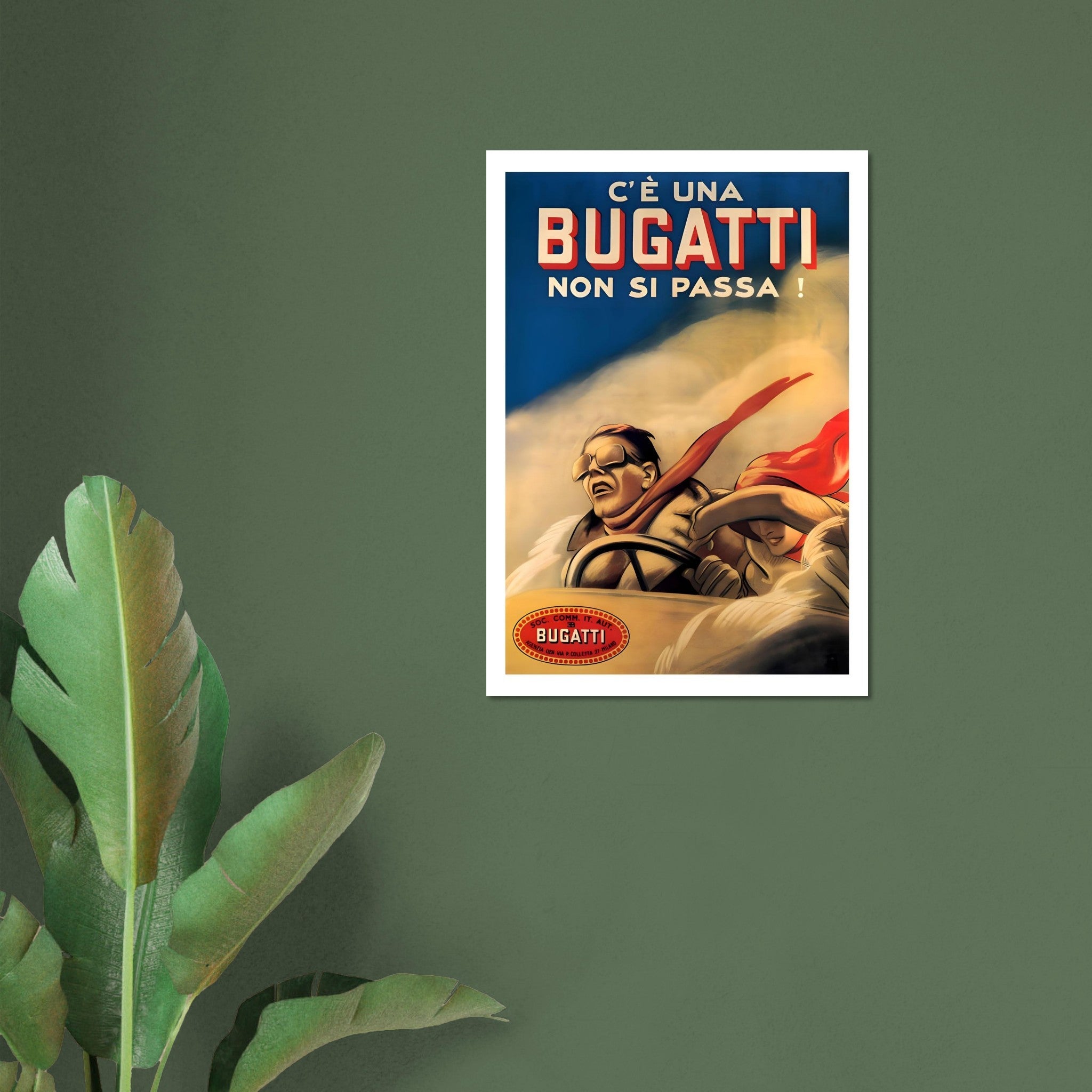 Vintage Italian Bugatti Racing Advertisement - Transit Art