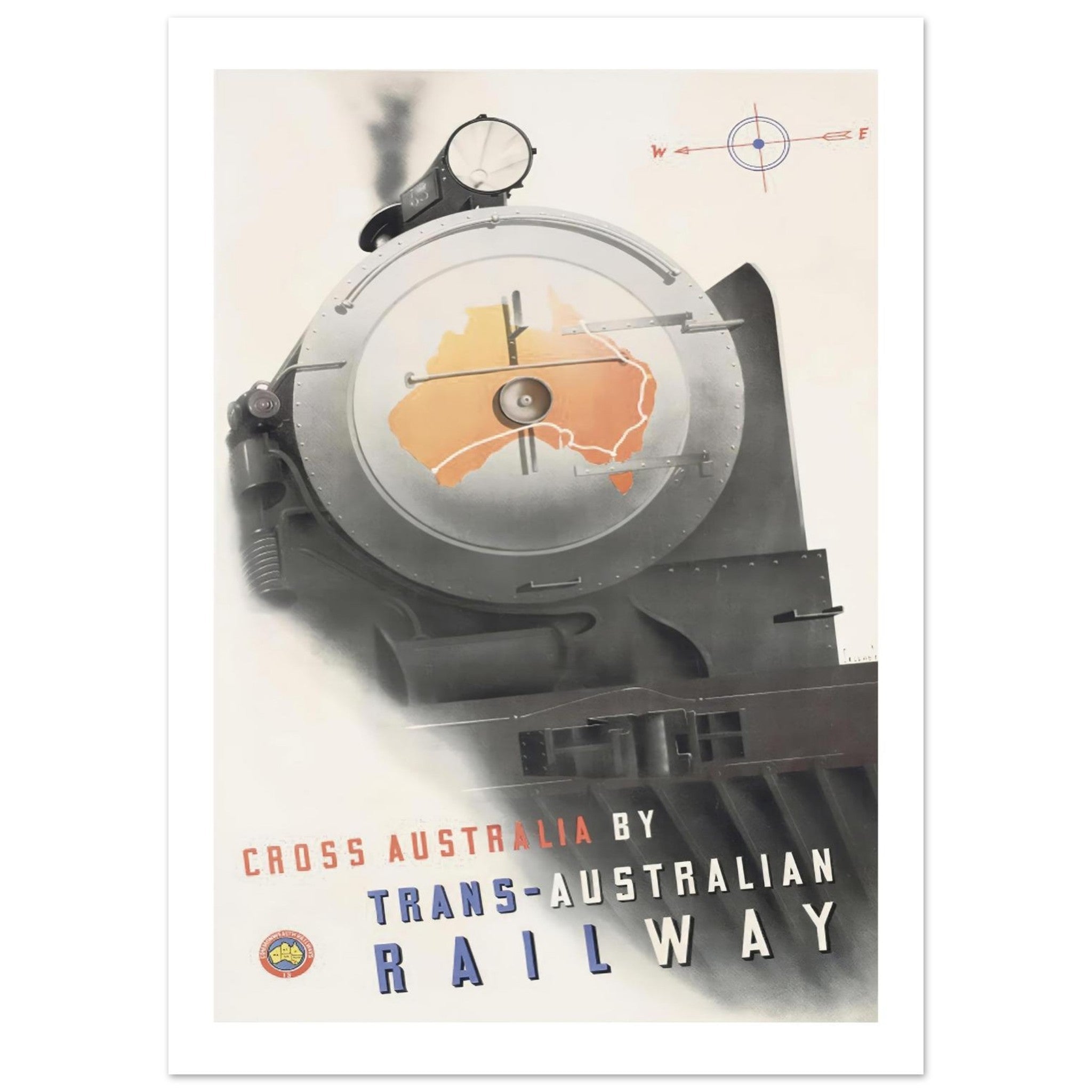 Vintage Trans - Australian Railway Poster - Transit Art