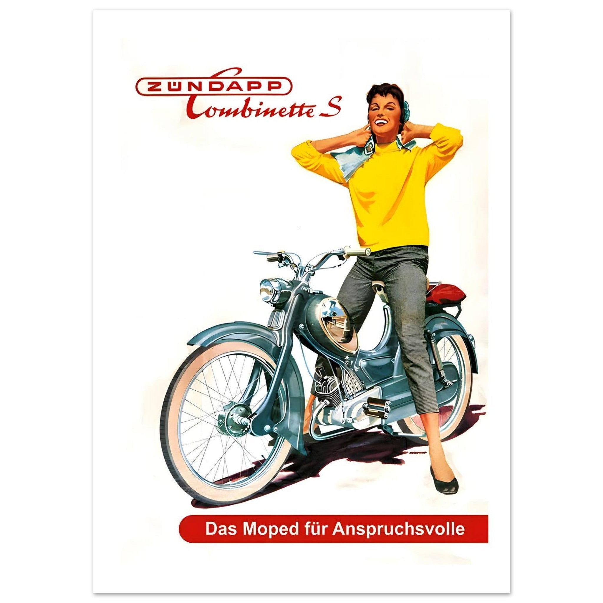 Vintage Zündapp Combimette S Poster - Transit Art