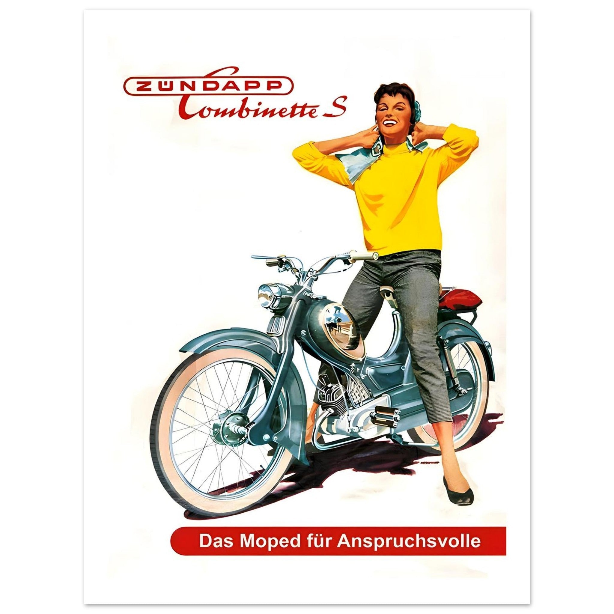 Vintage Zündapp Combimette S Poster - Transit Art