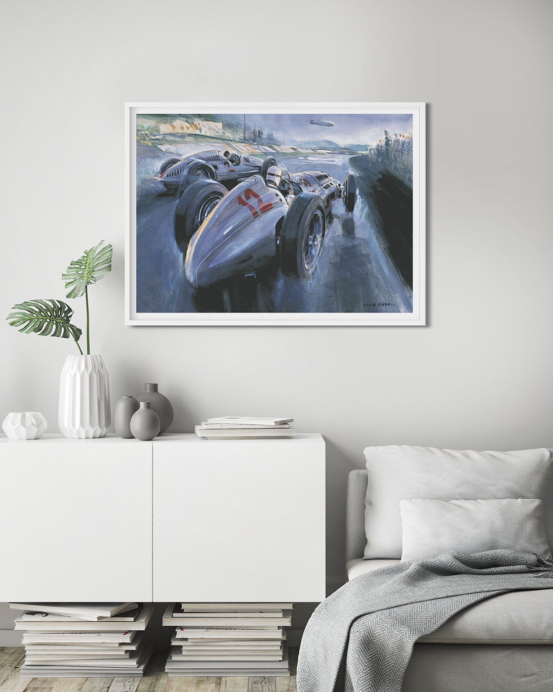 Auto Union Type D sliding thru the curve