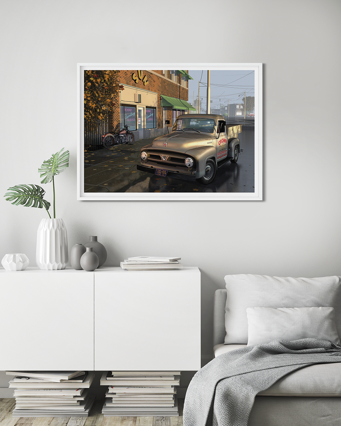 Ford F-100 Truck parked outside Sun Studios