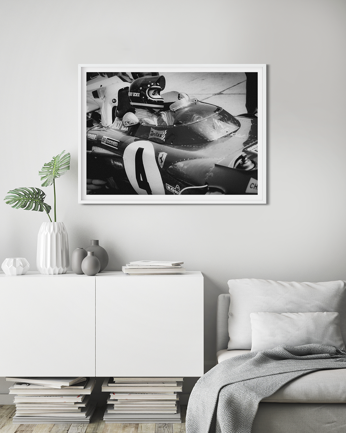 Color photo of the legendary driver, Jacky Ickx before the race at Nürburgring.