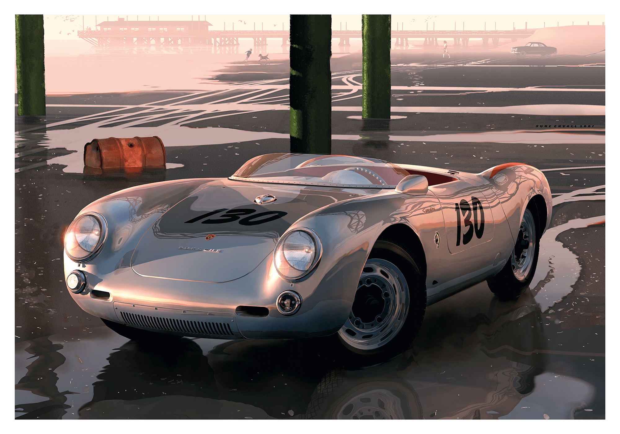 James Dean at the beach - Transit Art