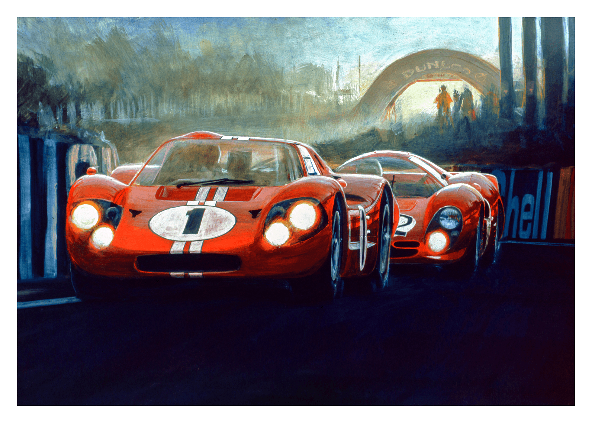 LeMans dawn duel - Transit Art