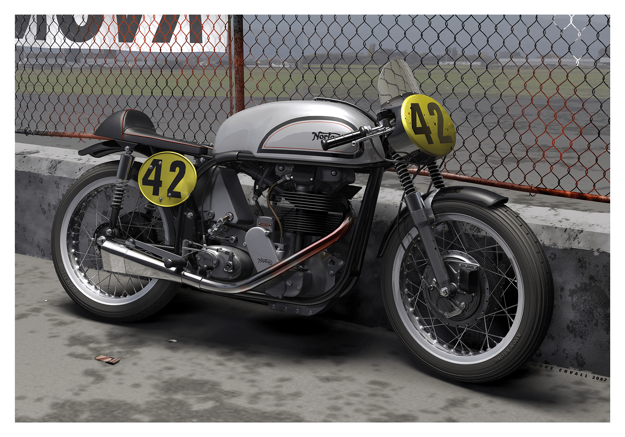 The Manx, A Norton Manx at a British race track. Throughout its racing career, the Norton Manx achieved unparalleled success on both national and international circuits. From the Isle of Man TT races to the Grand Prix circuits, the Manx consistently outpe