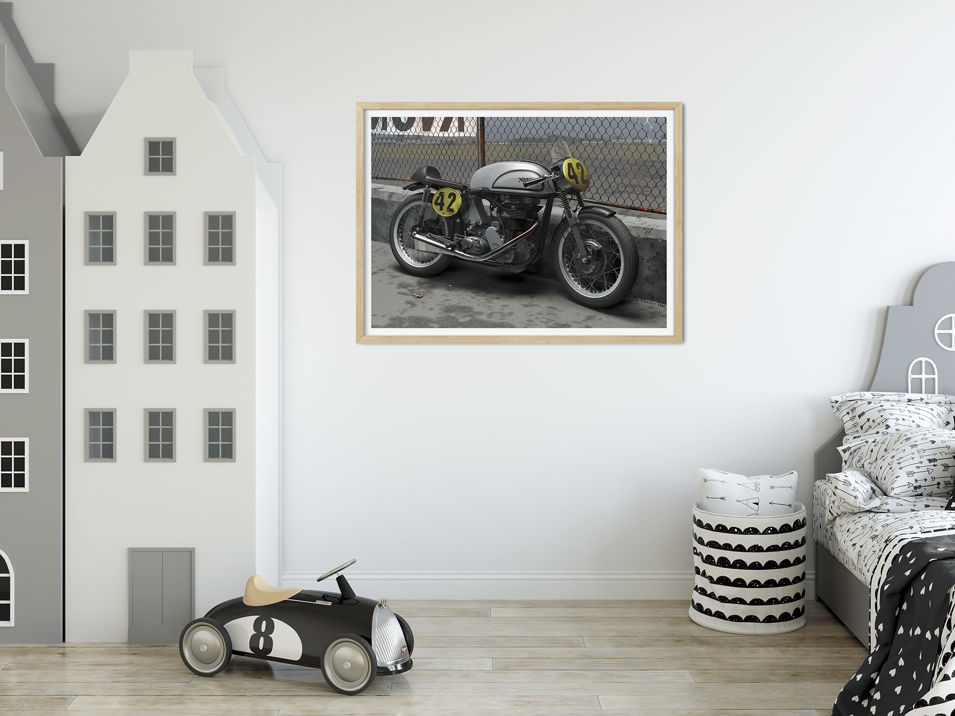 The Manx, A Norton Manx at a British race track. Throughout its racing career, the Norton Manx achieved unparalleled success on both national and international circuits. From the Isle of Man TT races to the Grand Prix circuits, the Manx consistently outpe