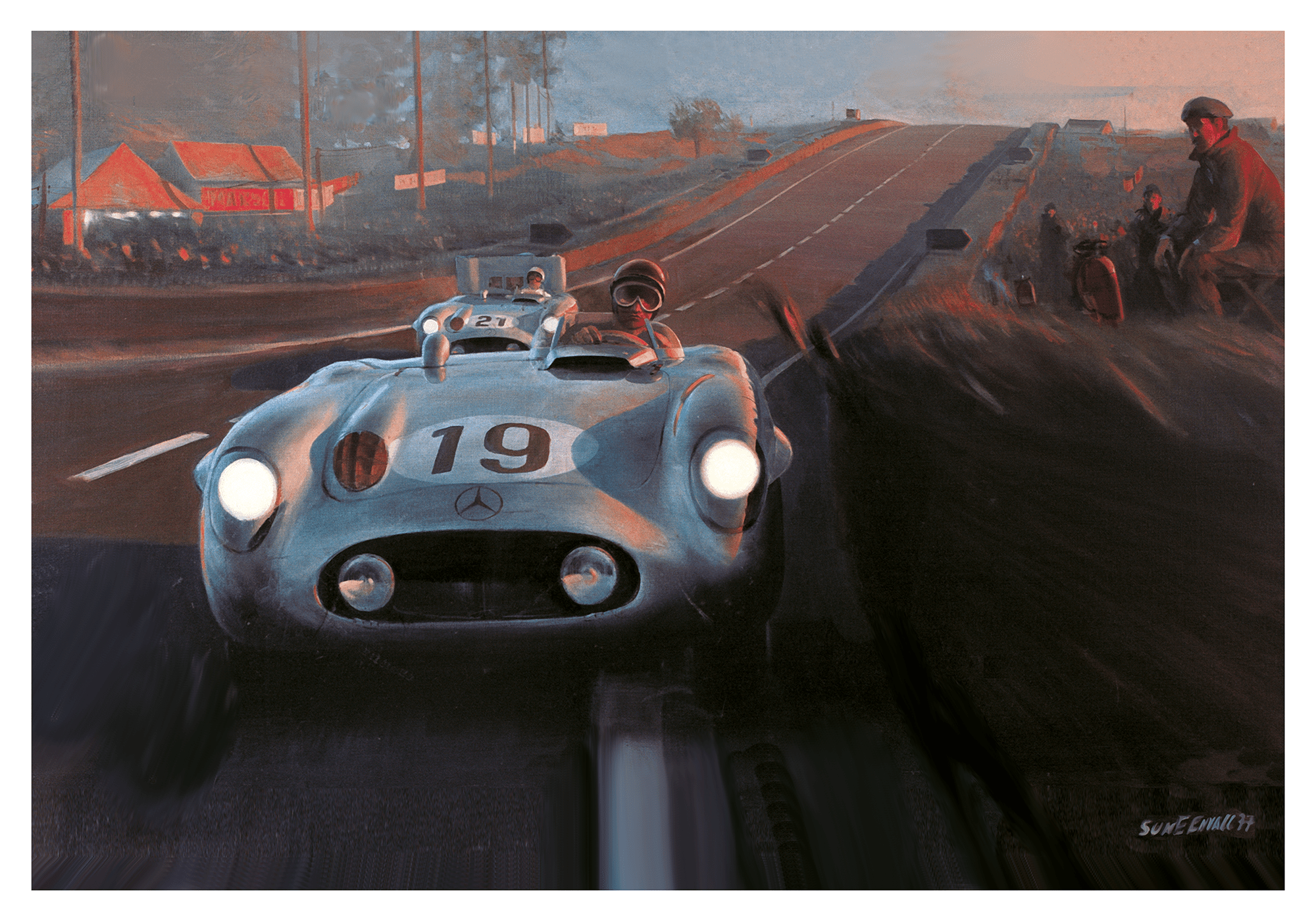 The Mercedes - Benz 300 SLR at Le Mans 1955 - Transit Art