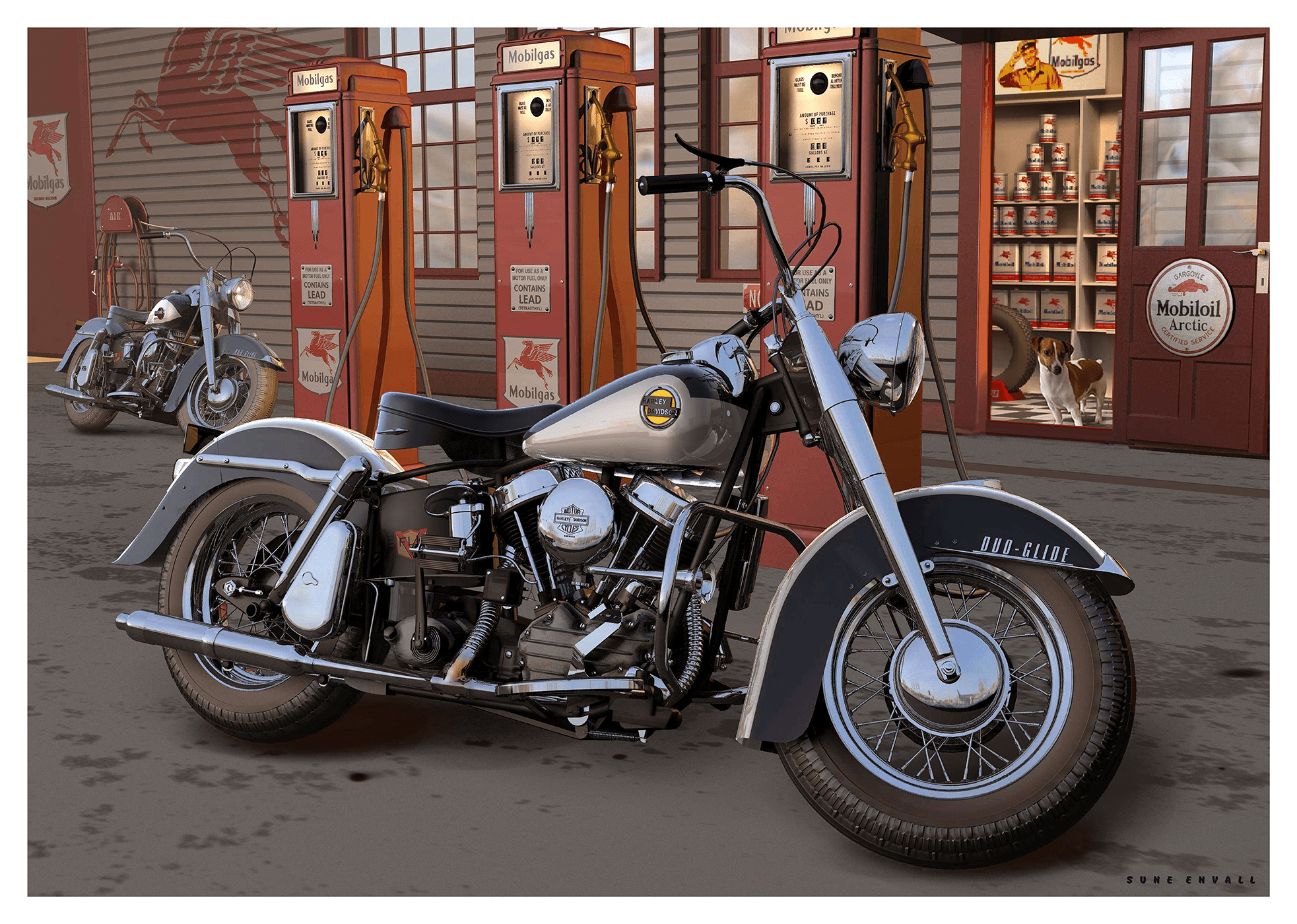 Two hogs - Transit Art